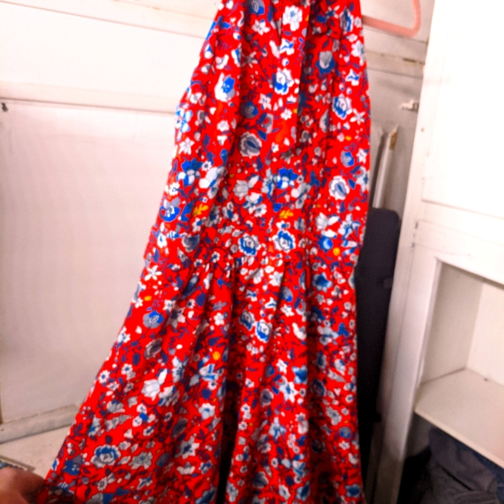 LOFT outlet floral A Line Dress